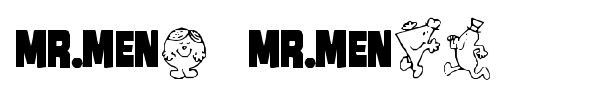 Mr Men font preview
